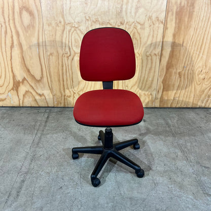 Red Upholstered Task Chair