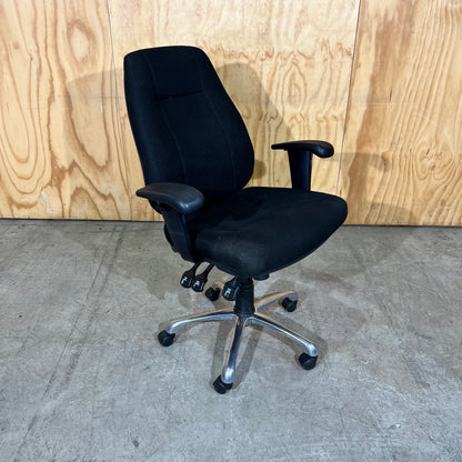 Black Upholstered Task Chair