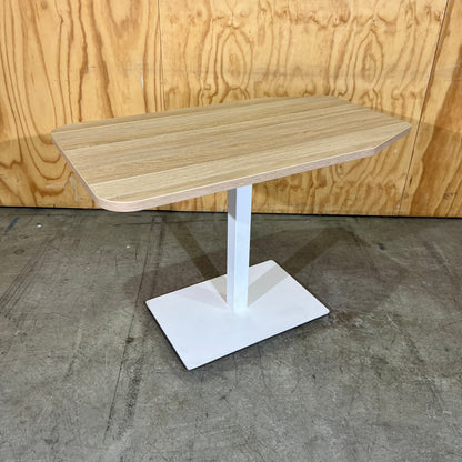 Small Millenia Auton Table on White Metal Base
