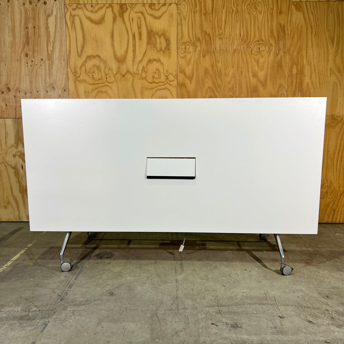Large White Flip Table with Power Box