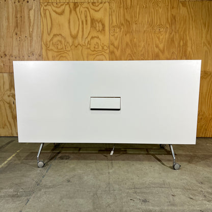 Large White Flip Table with Power Box