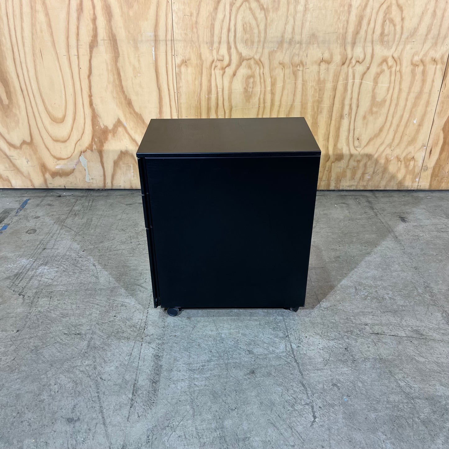 Slim Black Metal 3 Draw Pedestal