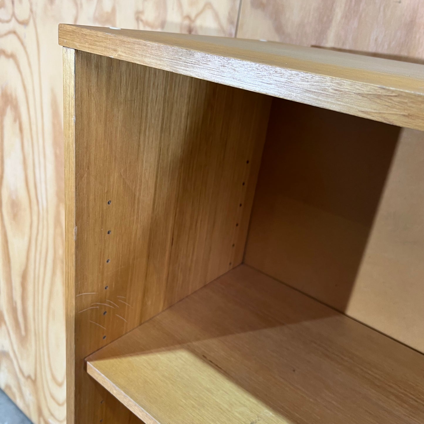 Mid-Century Aesthetic Pine Bookshelf