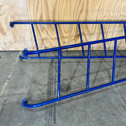 Set of Blue Metal Playground Skewed Ladders