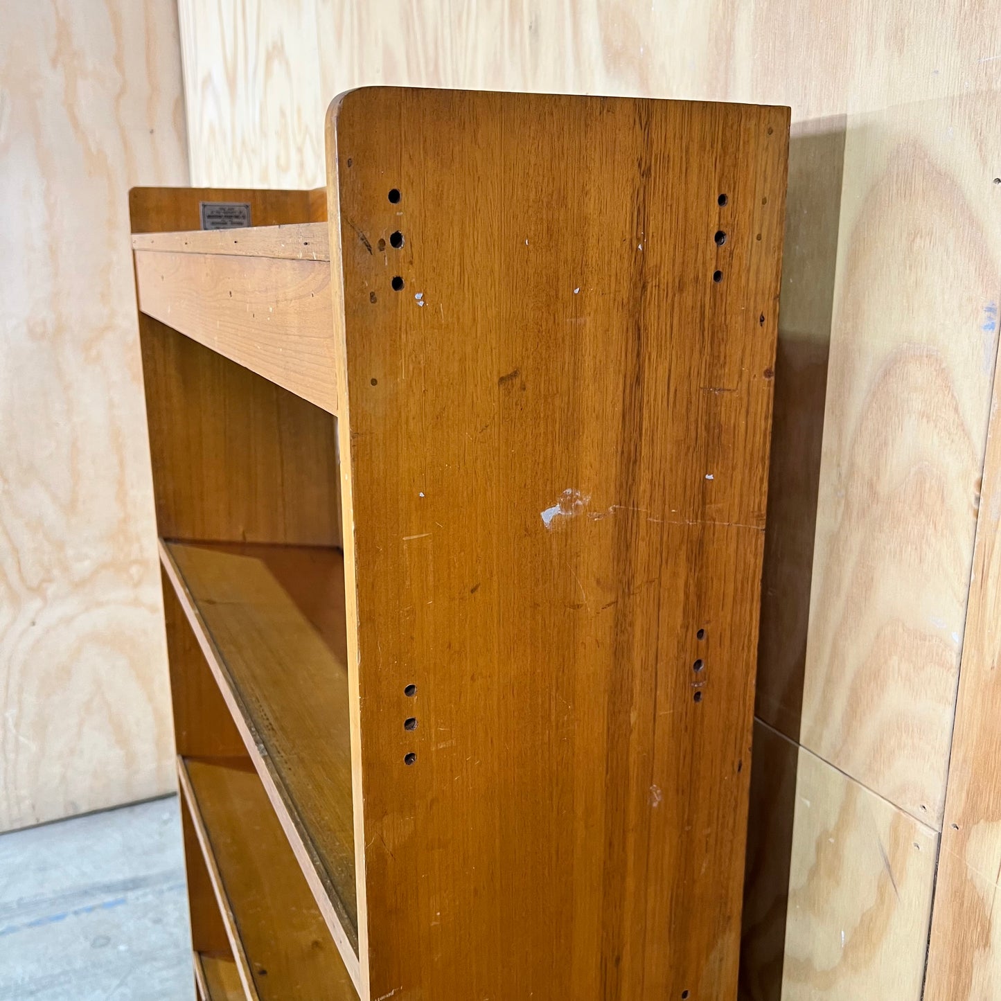Vintage Mid-Century Timber Library Book Shelf