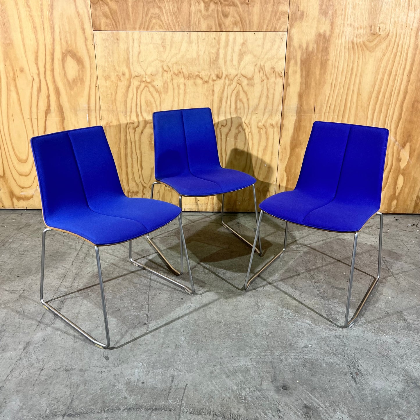 Schamburg Alvisse Miles Side Chair in Blue