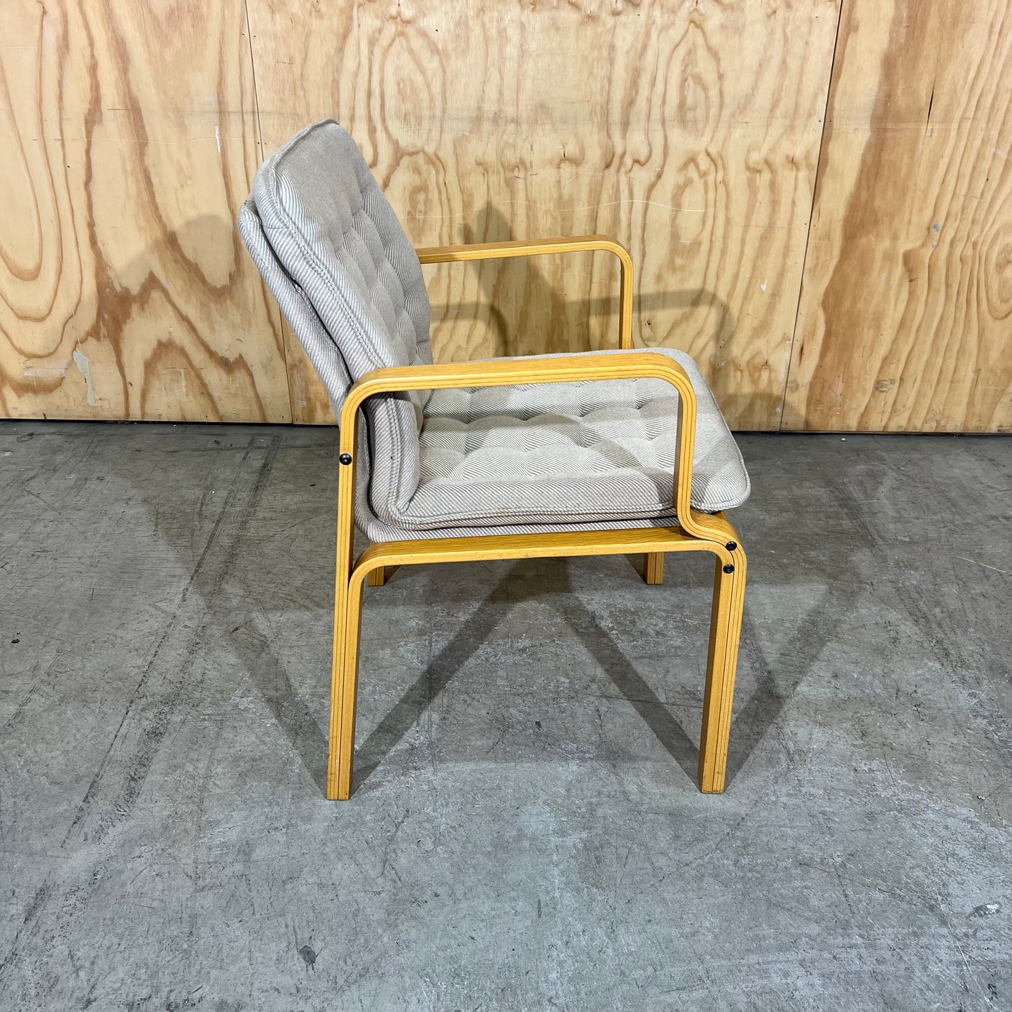 Kinnarps 1980s Scandinavian Bentwood Armchair