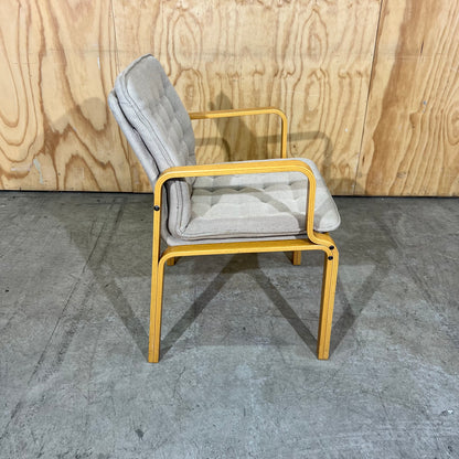 Kinnarps 1980s Scandinavian Bentwood Armchair