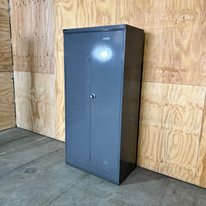 Grey Metal 2 Door Cabinet