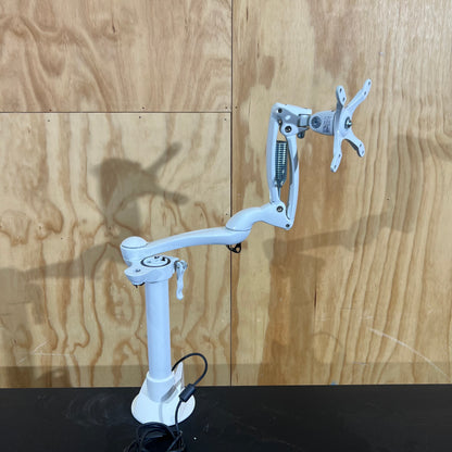 Halefe White Monitor Arm with USB Ports