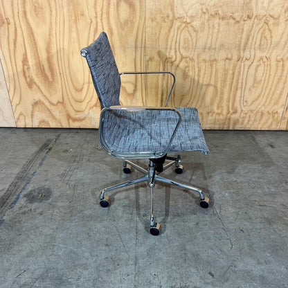 Grey Upholstery and Chrome Task Chair