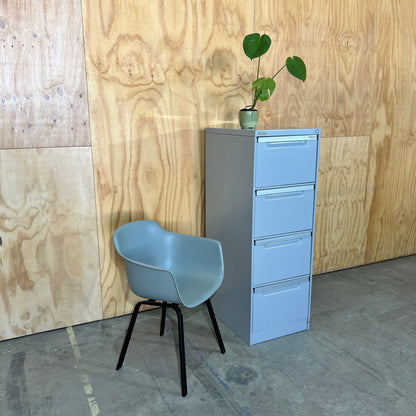 Light Grey Metal Filing Cabinet