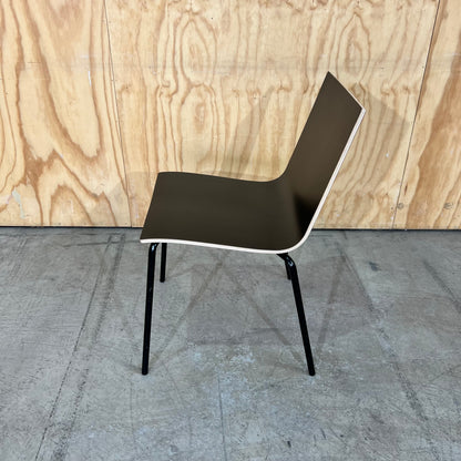 Black Plywood Stacking Chair