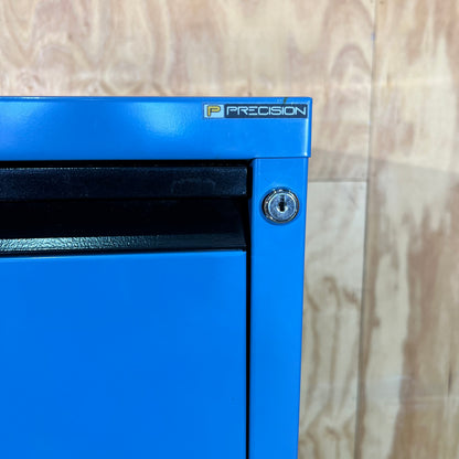Precision Blue 4-Drawer Filing Cabinet