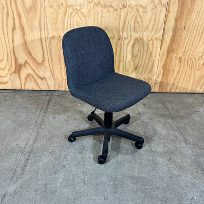 Commerical Grey Upholstered Task Chair without Arms