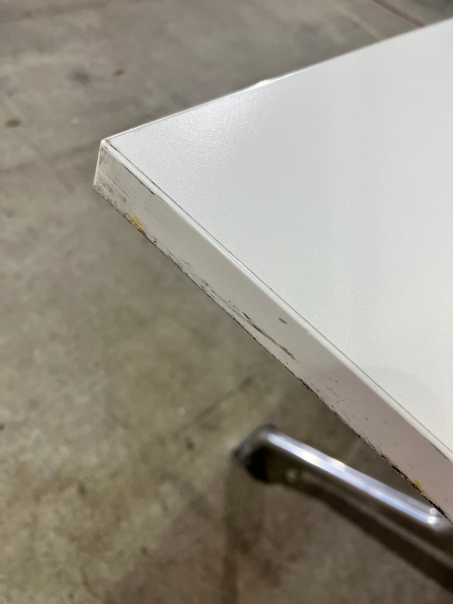 Large White Flip Table with Power Box