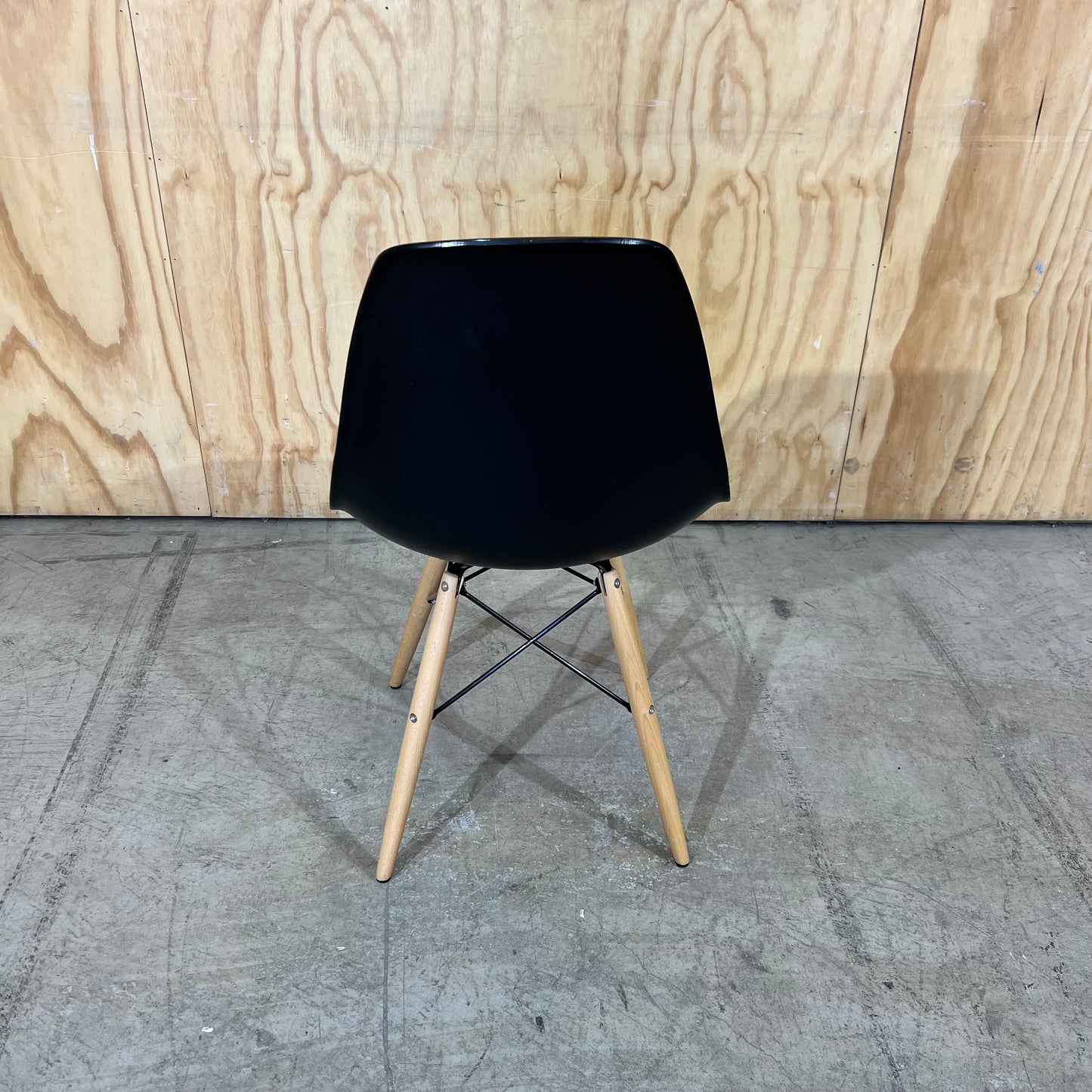 Black replica Eames Moulded Chair