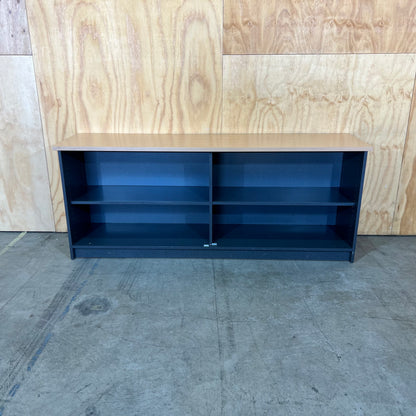 Open Timber and Slate Laminate Sideboard