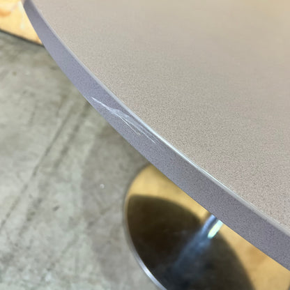 Rapidline Taupe Round Table with Estilo Base