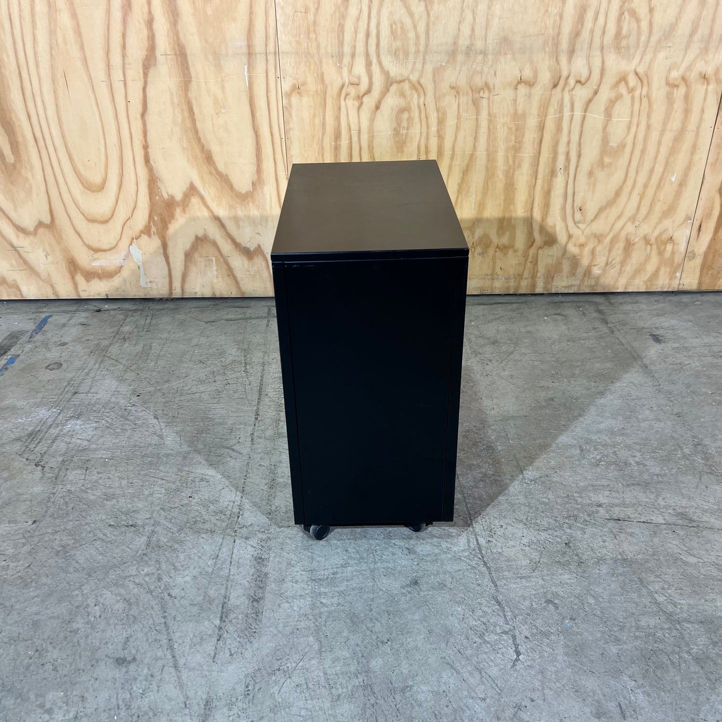 Slim Black Metal 3 Draw Pedestal
