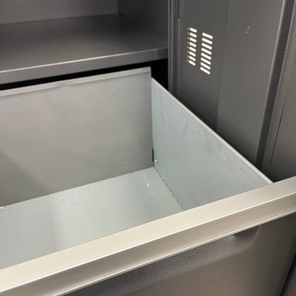 Coform Correspondence Single Bay Double Door Locker in Charcoal Grey