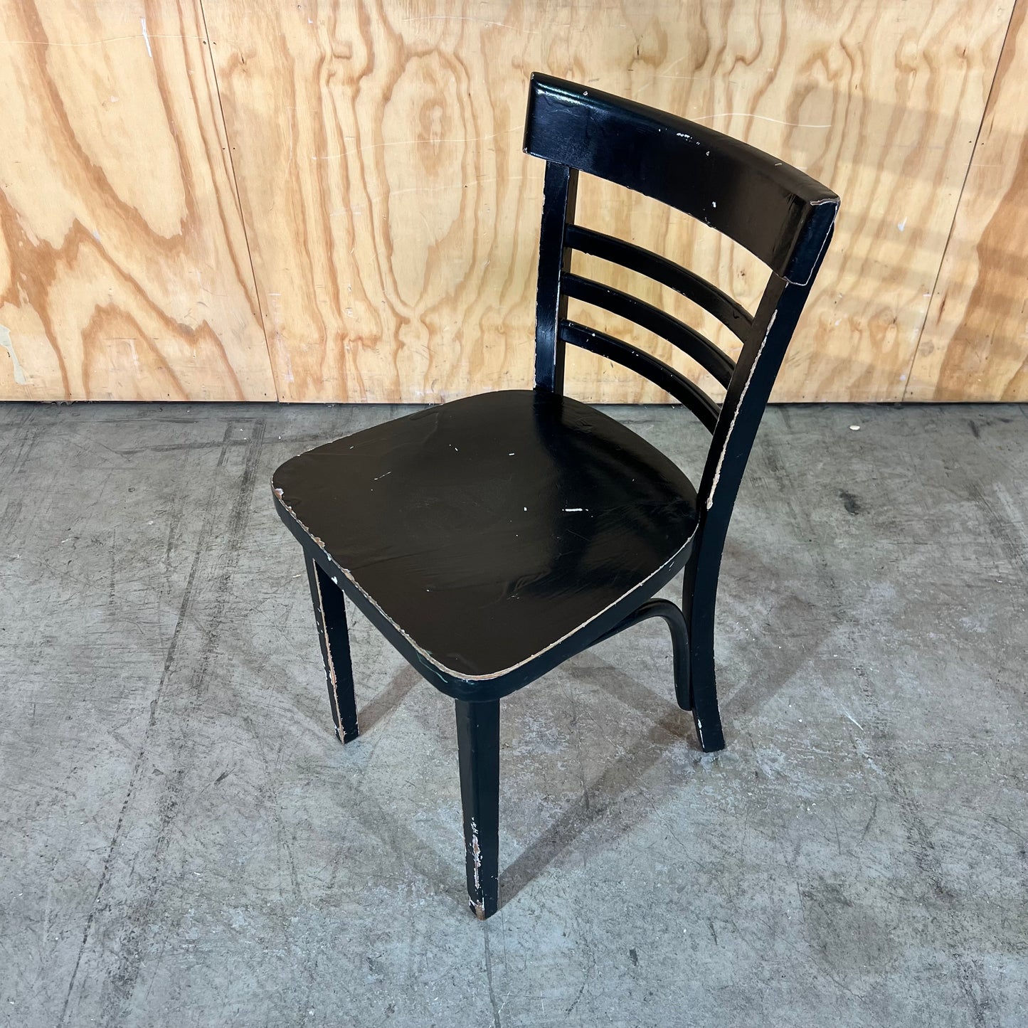 Black Timber Bentwood Schoolhouse Chair