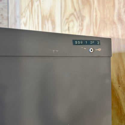 Grey Metal 2 Door Cabinet