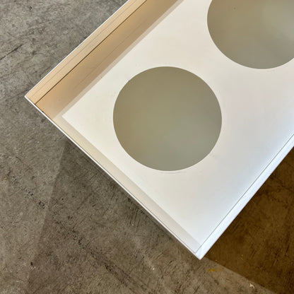 Deluxe White Metal Planter Box