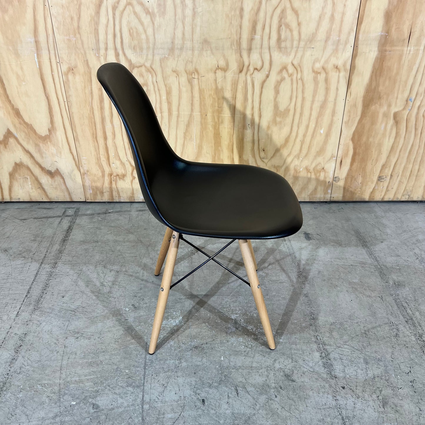 Black replica Eames Moulded Chair