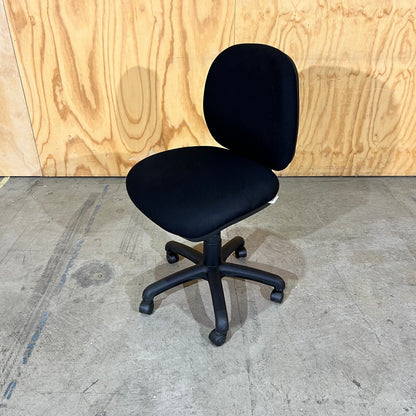 Pago Black Fabric Task Chair with Green Lever
