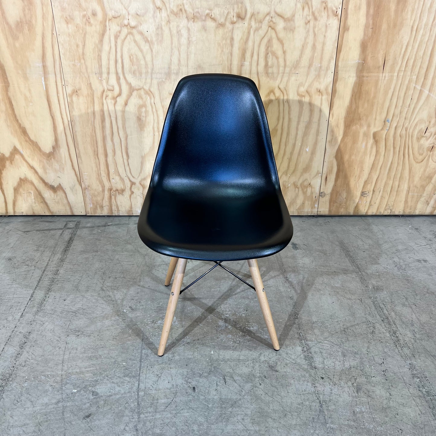Black replica Eames Moulded Chair