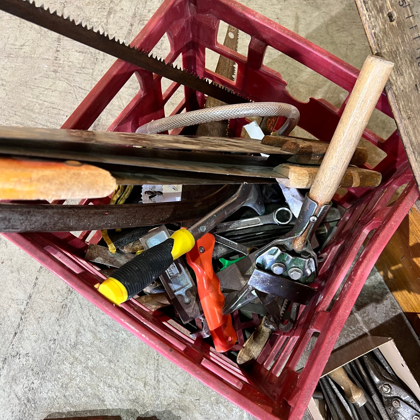 Vintage Carpenter's Hand Tool Collection & Timber Tote