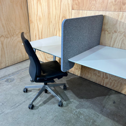 Grey Felt Desk Divider