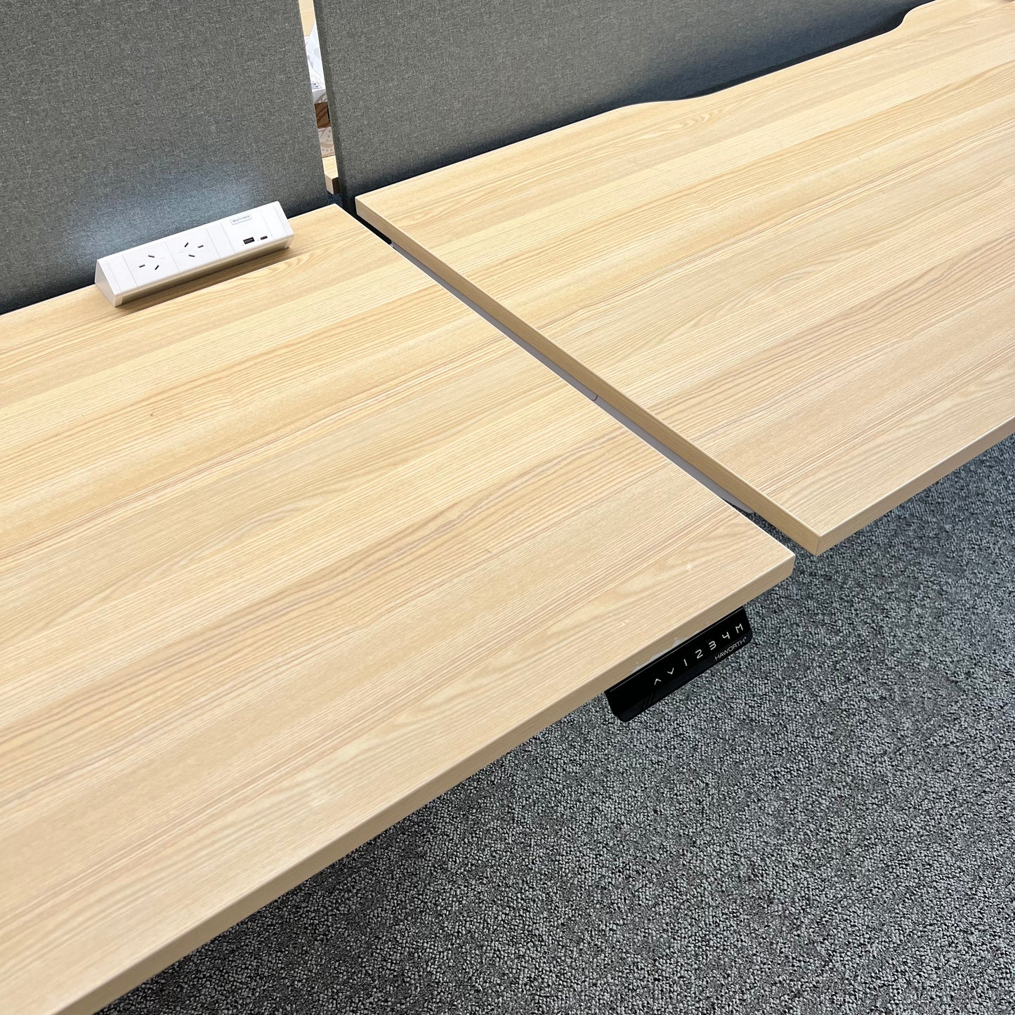 Haworth HAT Elements Electric Sit Stand Double Desk