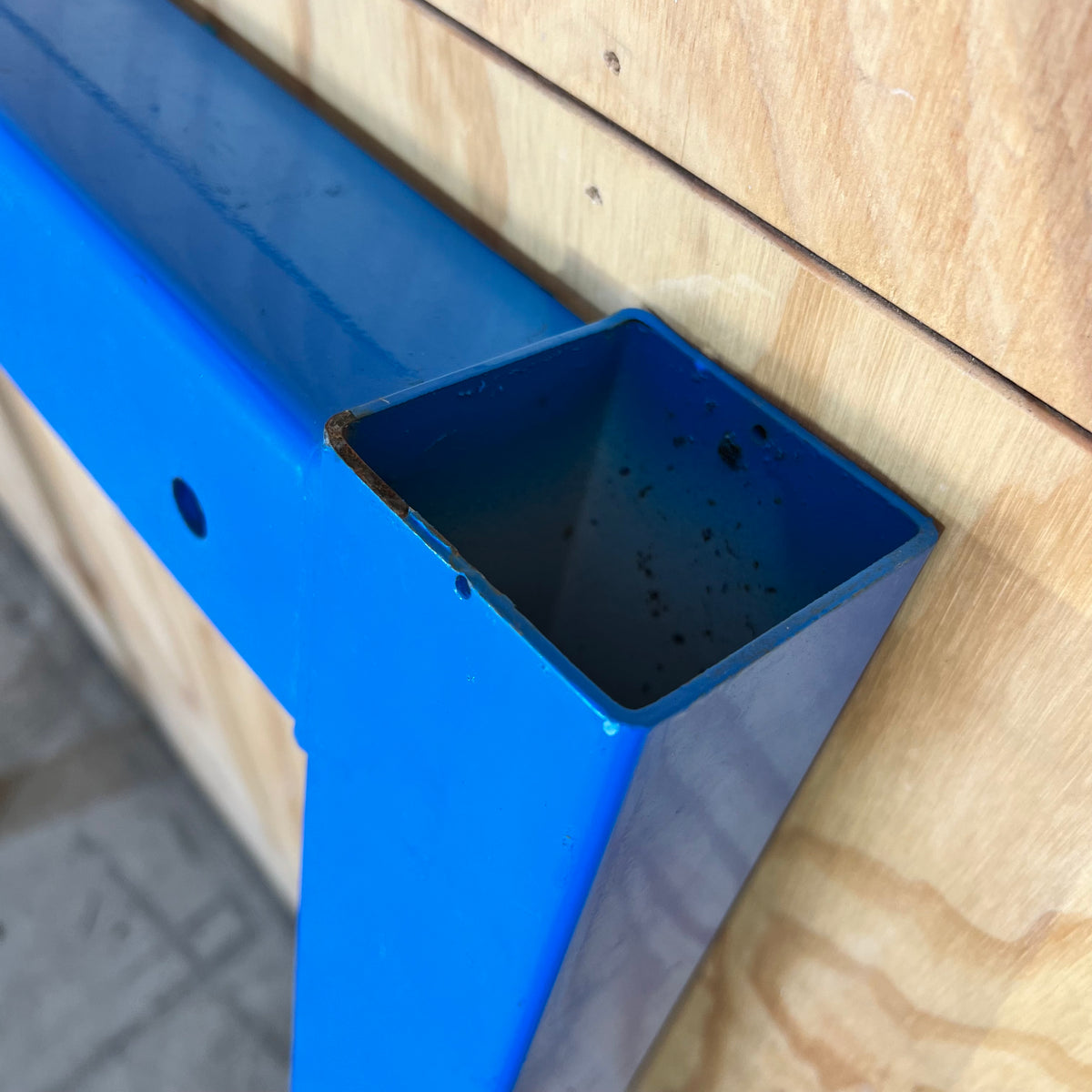 Set of Blue Metal Playground Posts