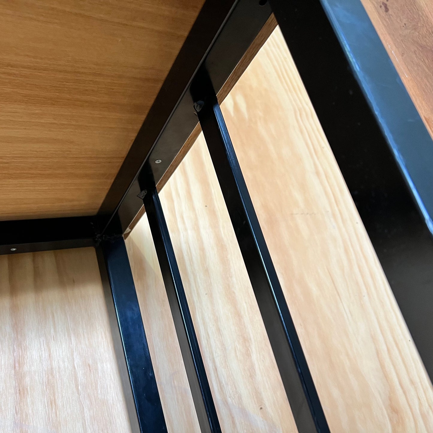 Long Timber Narrow High Bench Table