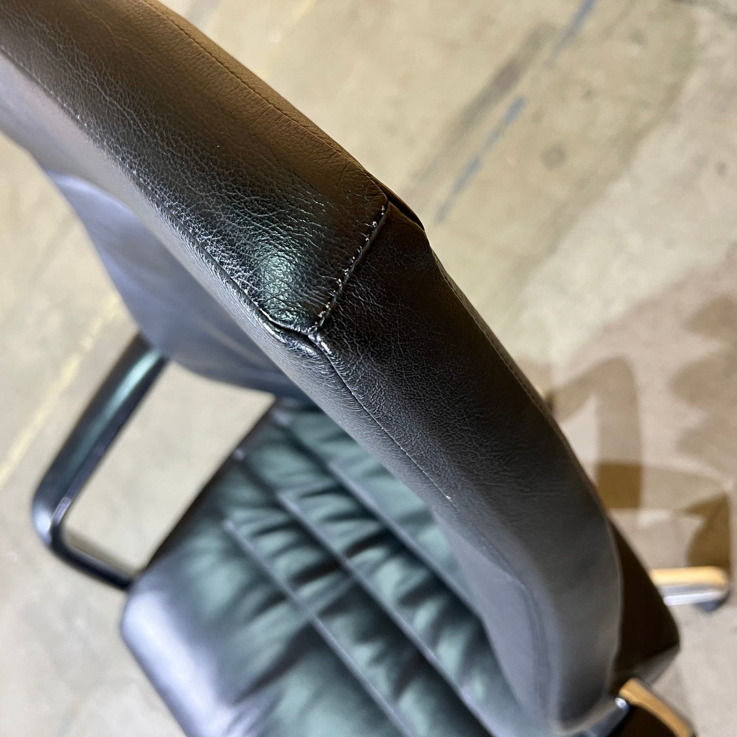 Black Leather executive chair with arms