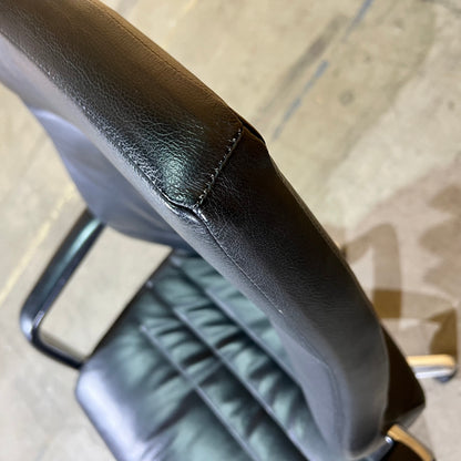 Black Leather executive chair with arms