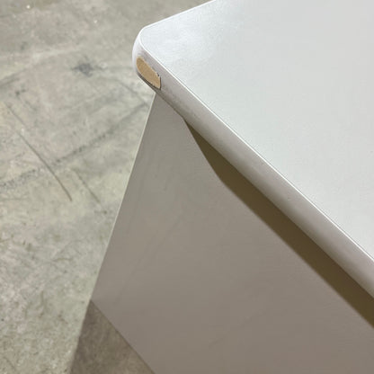 Light Grey Desk with Modesty Screen