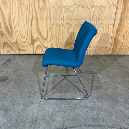 Mark Perry Teal Stackable Sled Chair