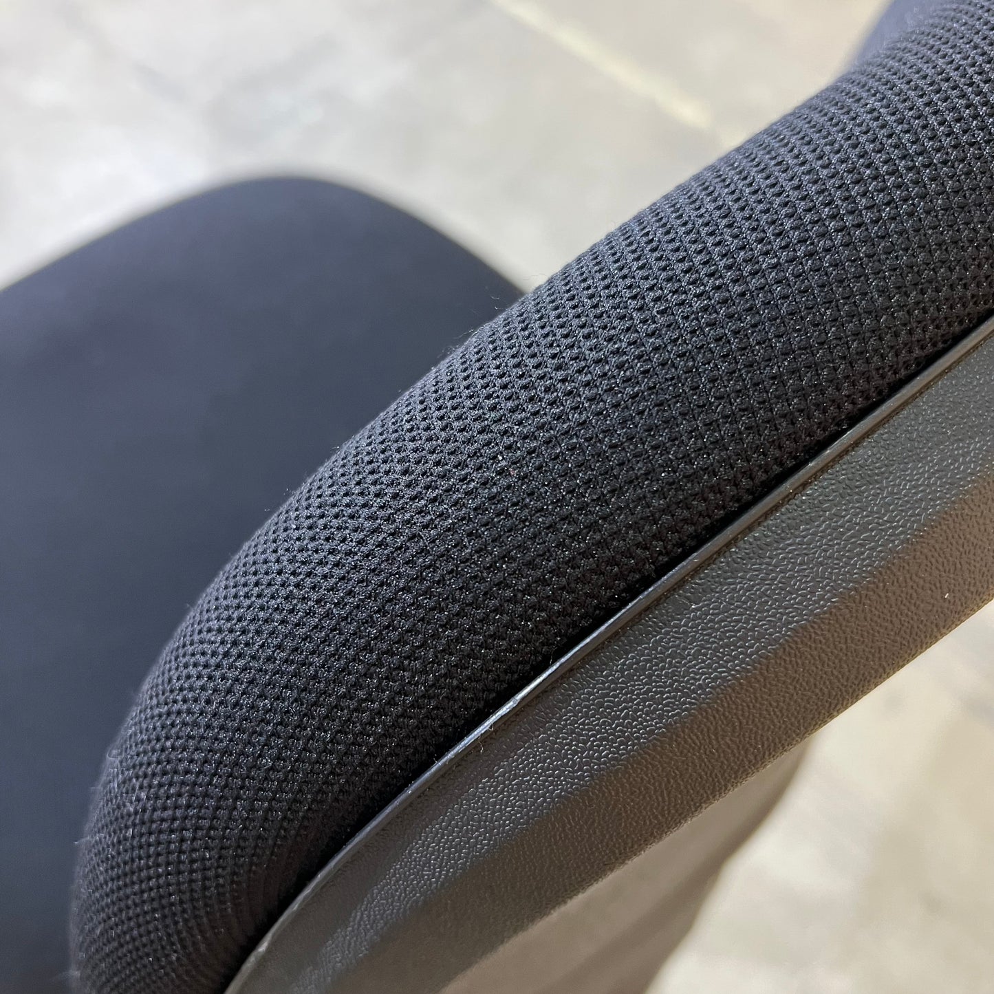 Pago Black Fabric Task Chair with Green Lever