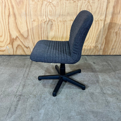 Commerical Grey Upholstered Task Chair without Arms