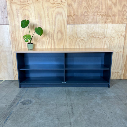 Open Timber and Slate Laminate Sideboard