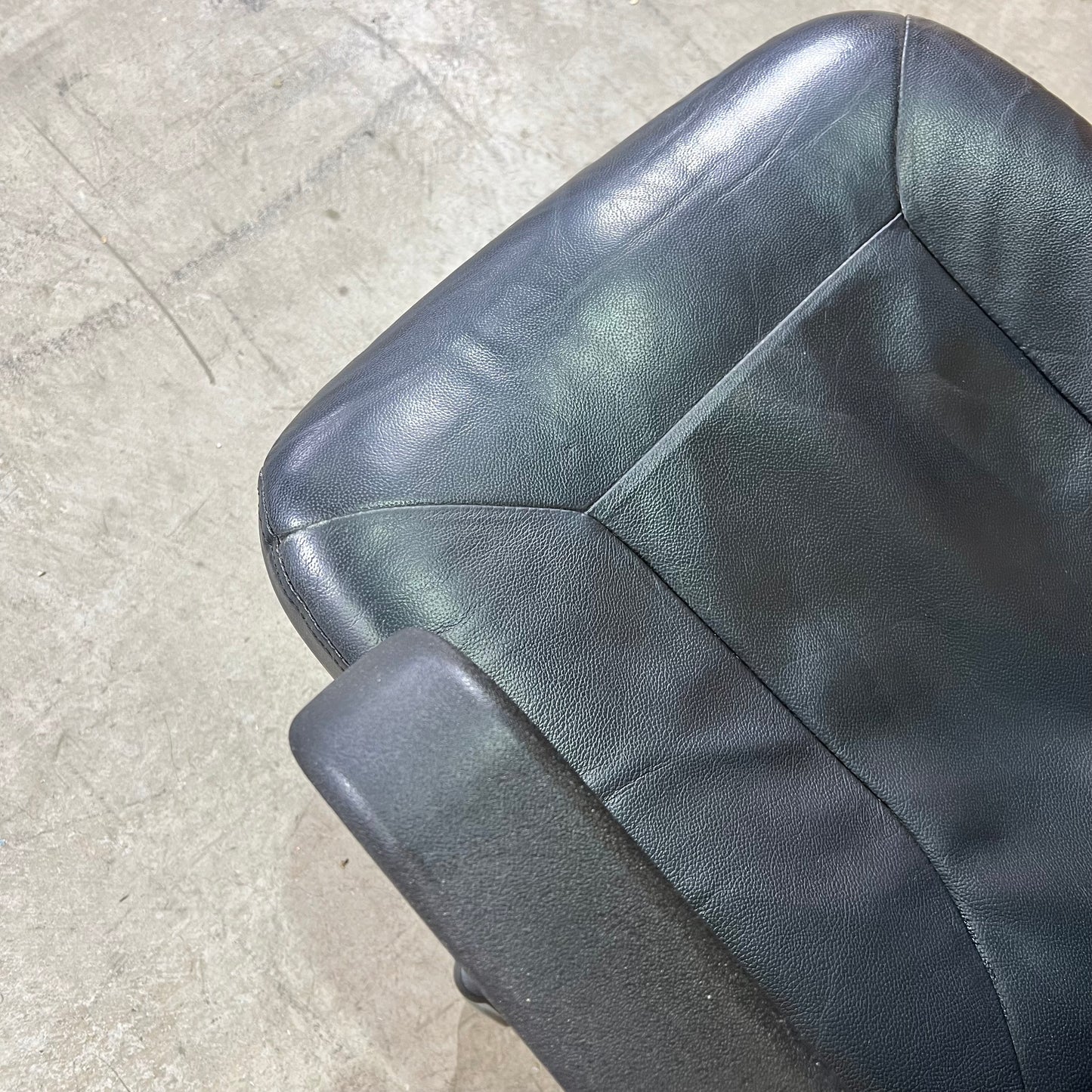 Stateline Leather-Look Executive Chair in Black