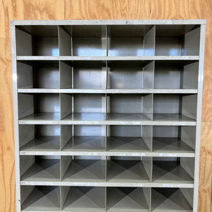 Industrial Steel Pigeon Hole Unit - Putty Grey