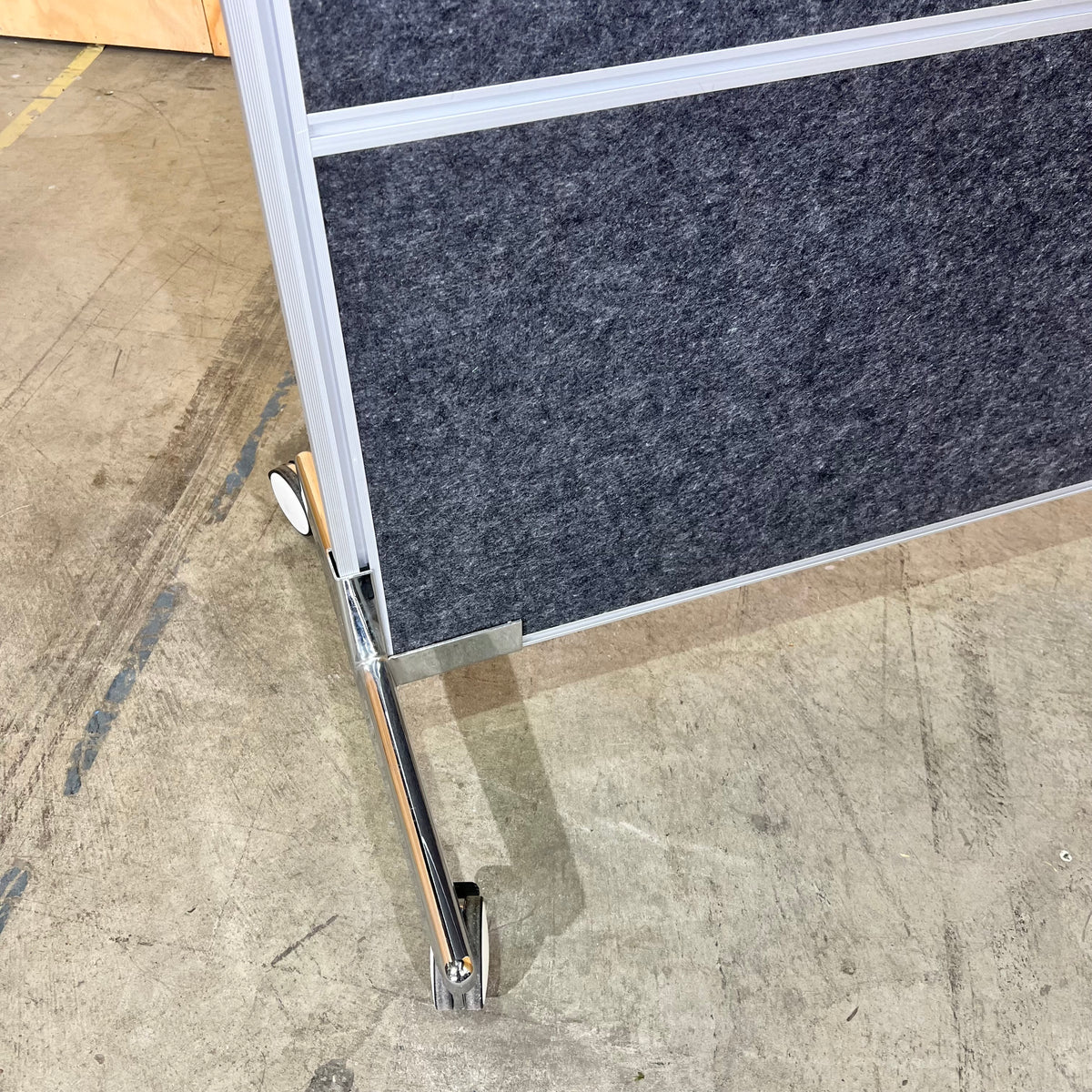 Freestanding Whiteboard and Felt Pin Board on Wheels