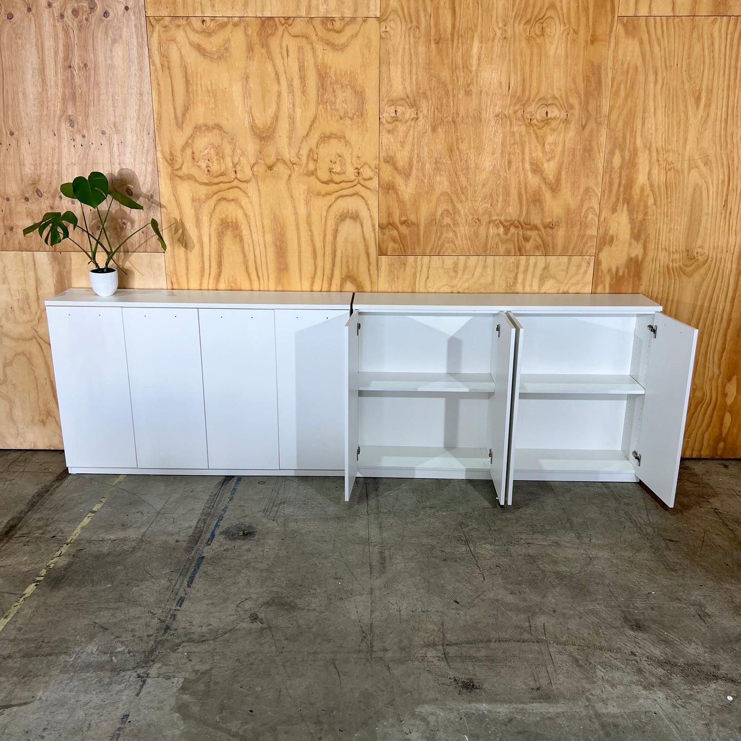 White 4-Door Sideboard