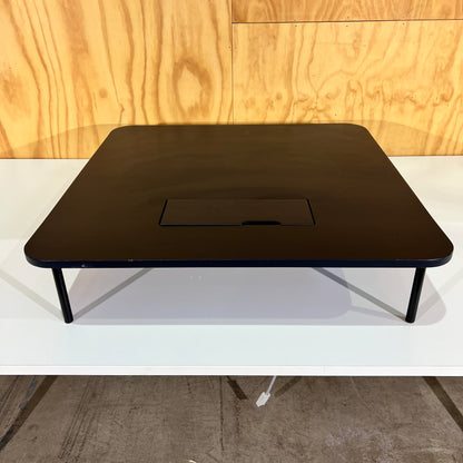 Minimalist Desktop Monitor Riser with Cable Access