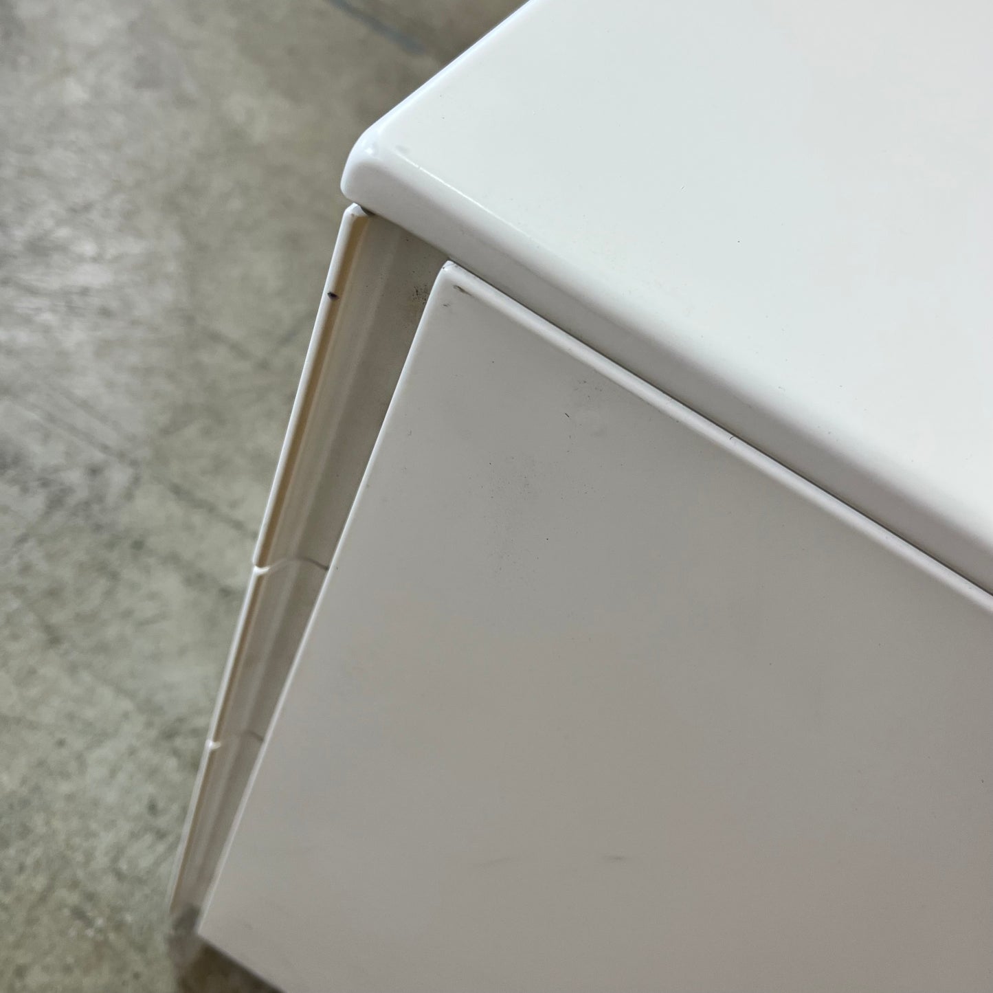 3-Drawer Pedestal in White