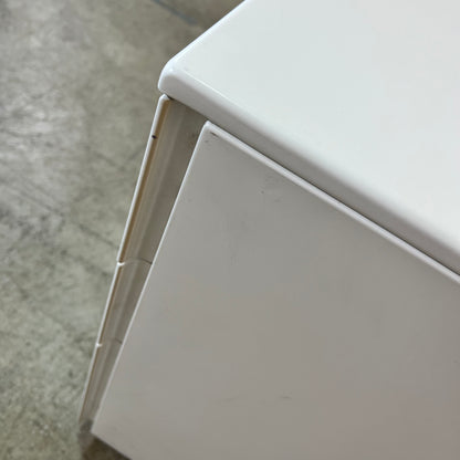 3-Drawer Pedestal in White